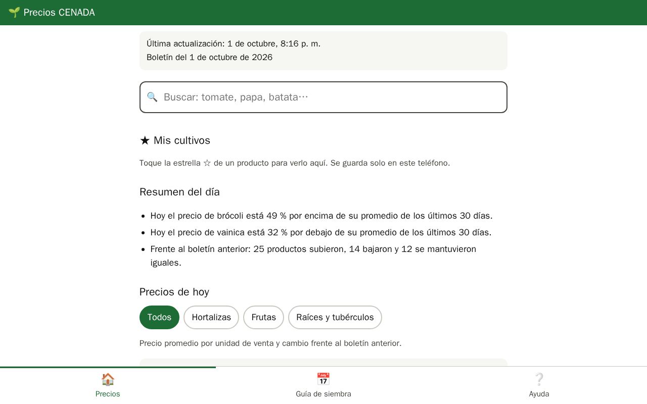 Preview of Agroprecios Cr