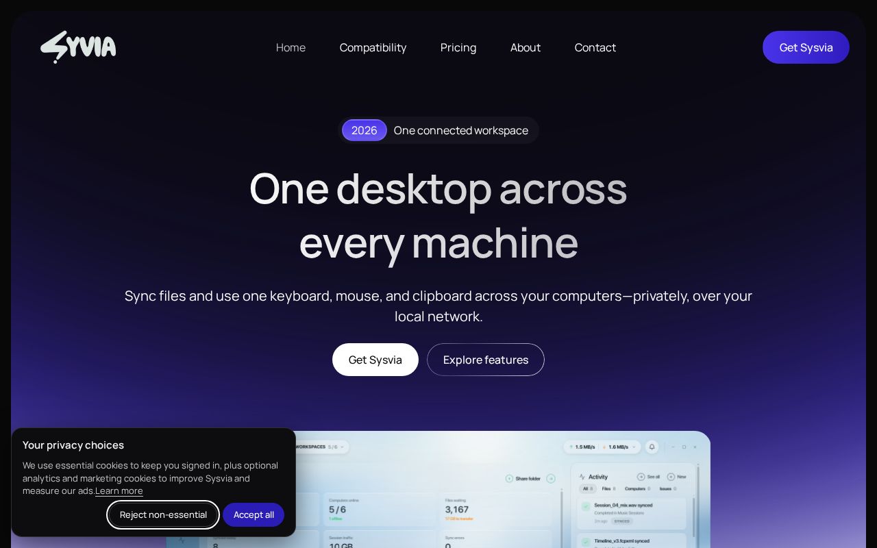 Preview of Sysvia Release