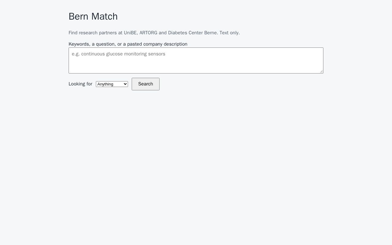Preview of Bern Match
