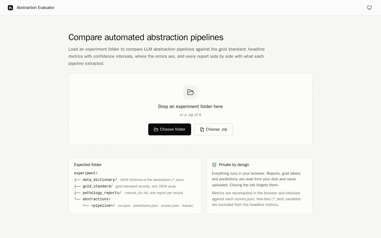 Preview of Abstraction Evaluator