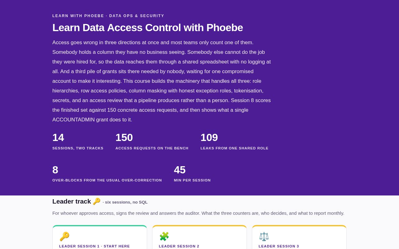 Preview of Learn Data Access Control With Phoebe