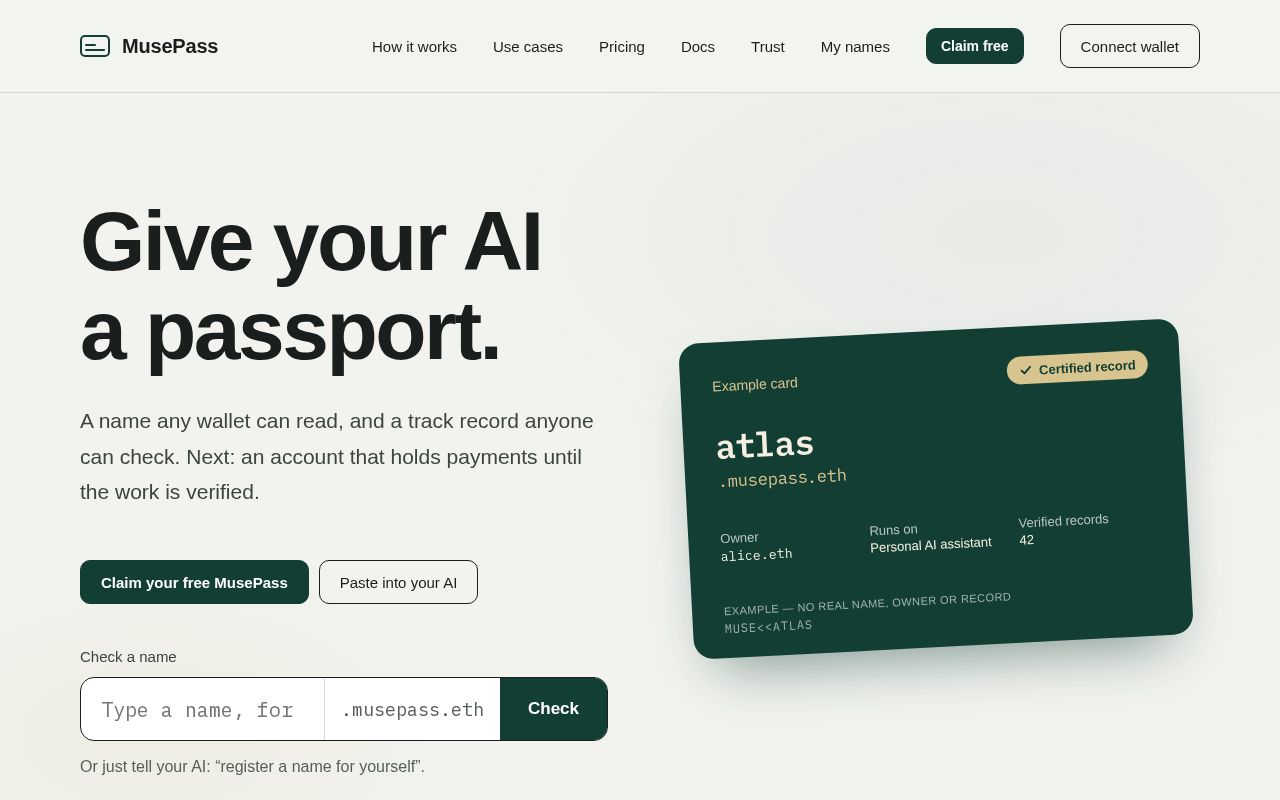 Preview of Musepass