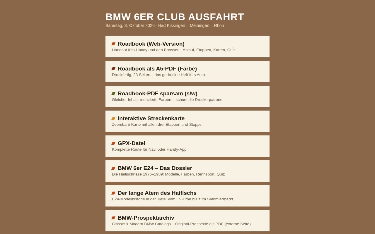 Preview of Bmw6er Ausfahrt
