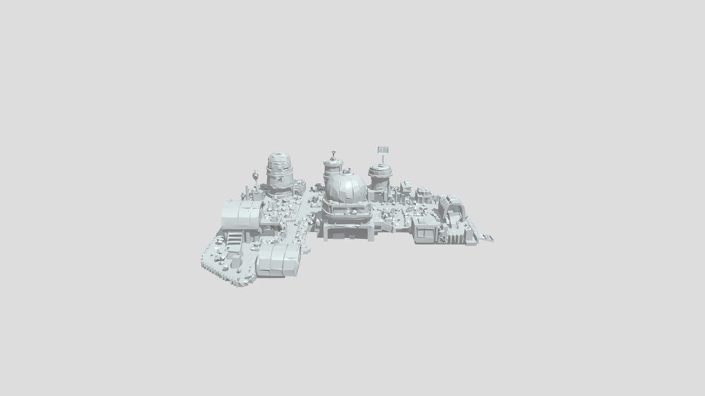 Preview of isometric space outpost colony