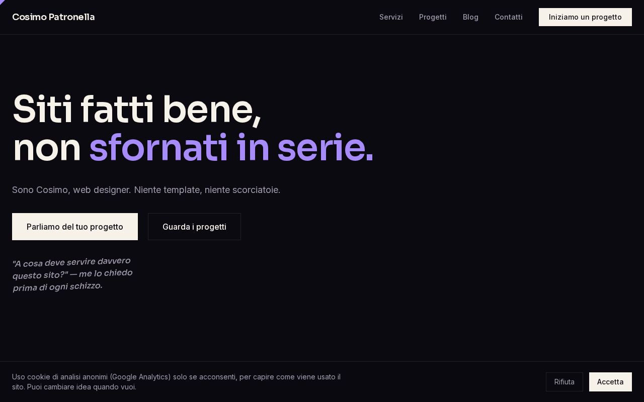 Preview of Il mio sito web