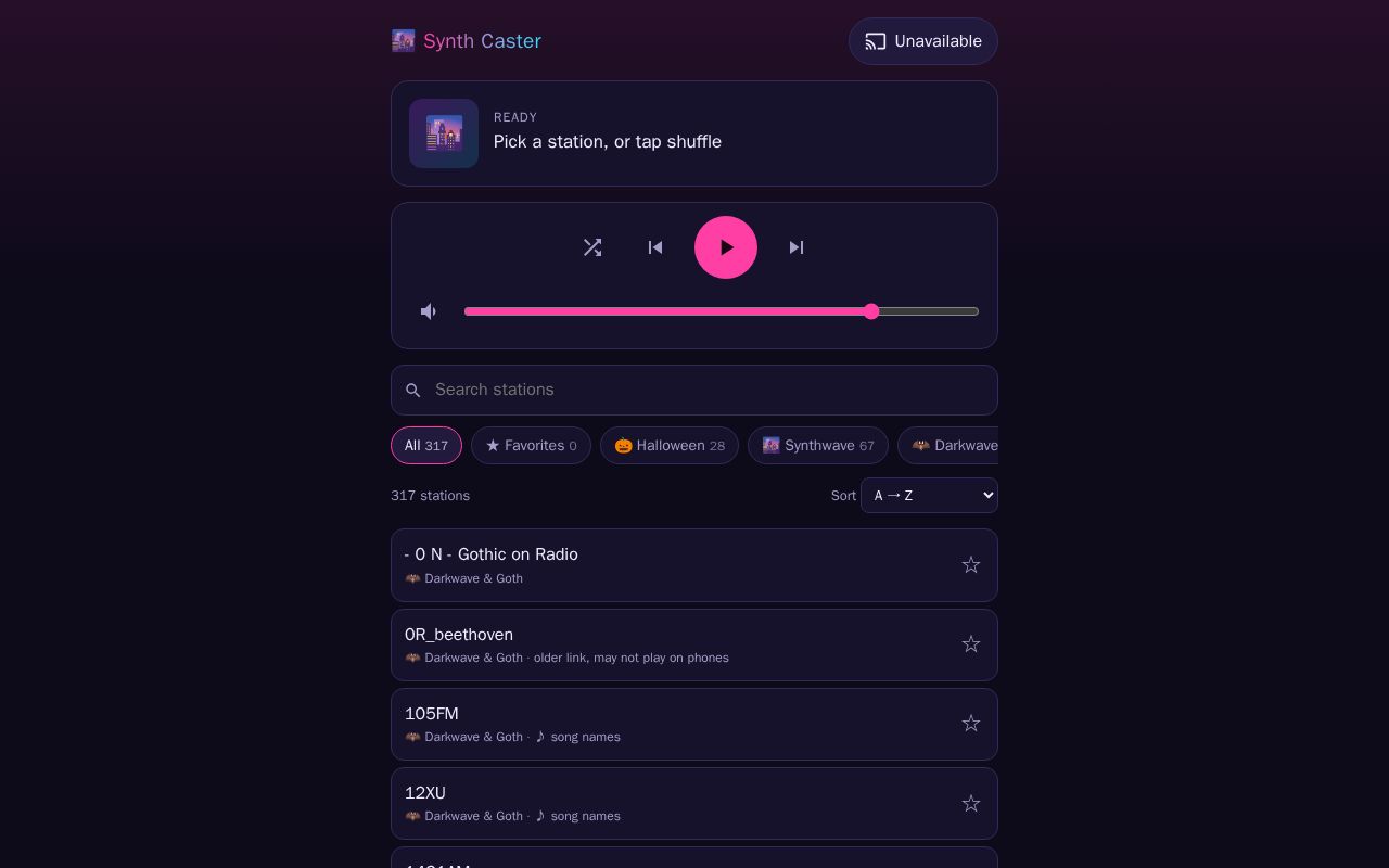 Preview of Synth Caster