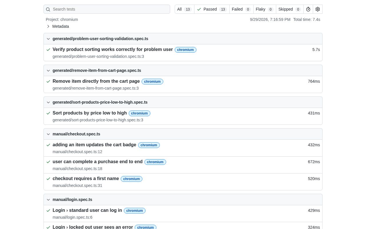 Preview of Sauce Demo Ai Qa Agent