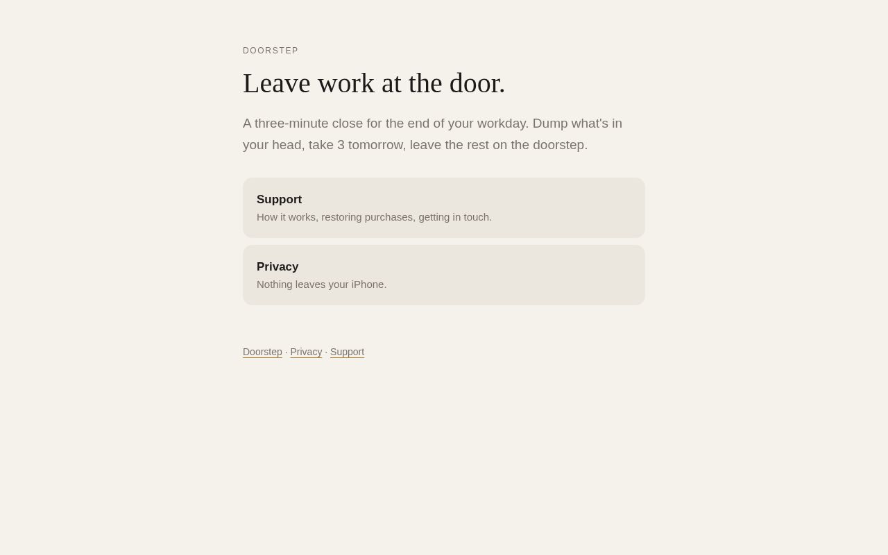 Preview of Doorstep Site