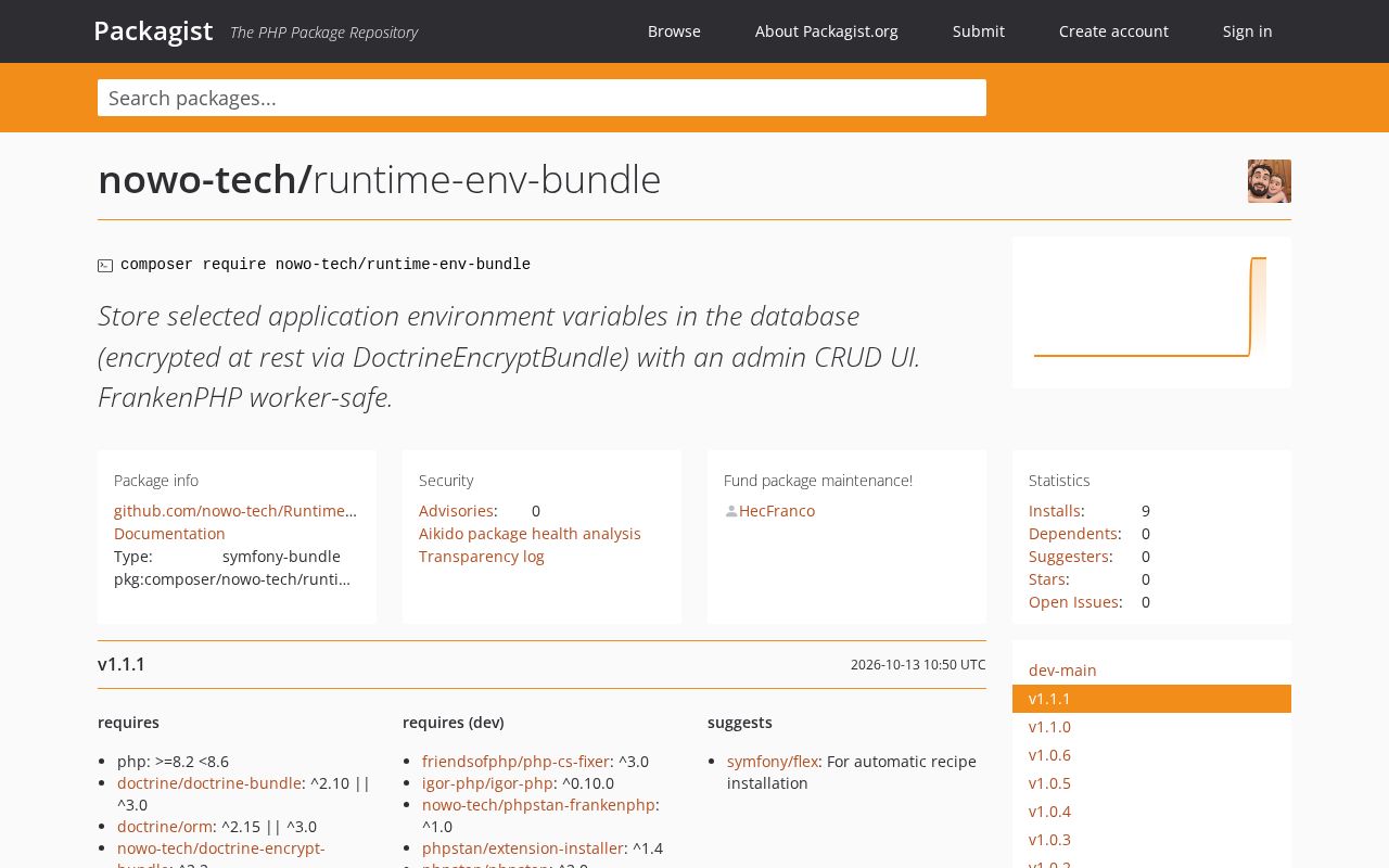 Preview of RuntimeEnvBundle