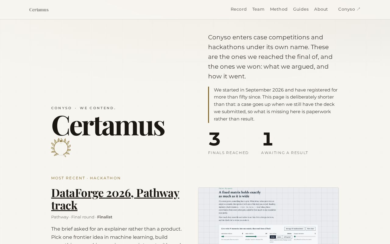 Preview of Certamus