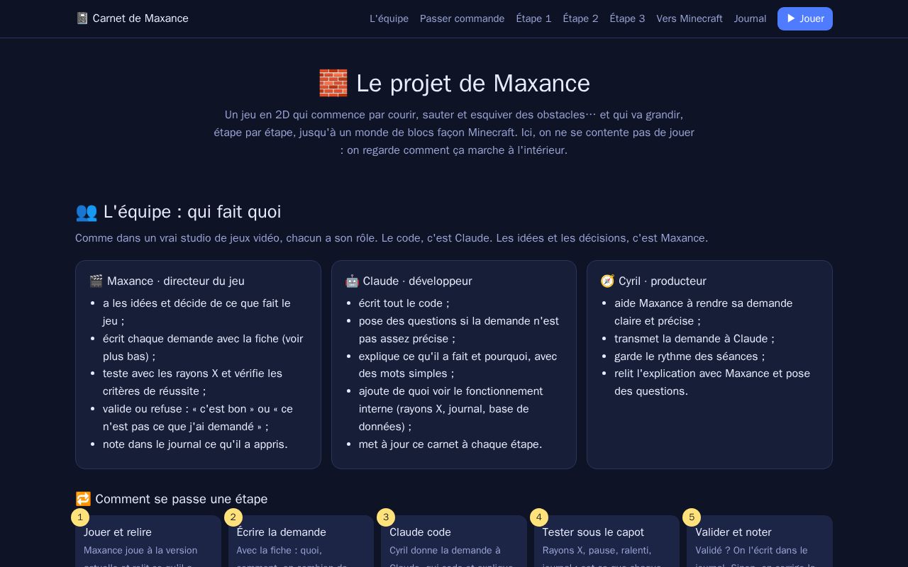 Preview of Projet Jeu Maxance