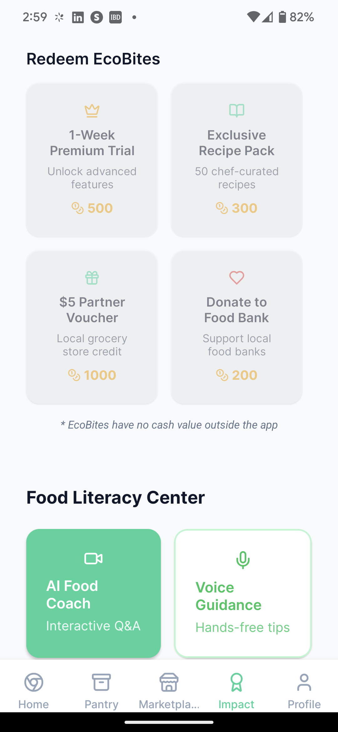 Preview of AI Pantry - AI for Your Pantry, Blockchain for Your Swaps.