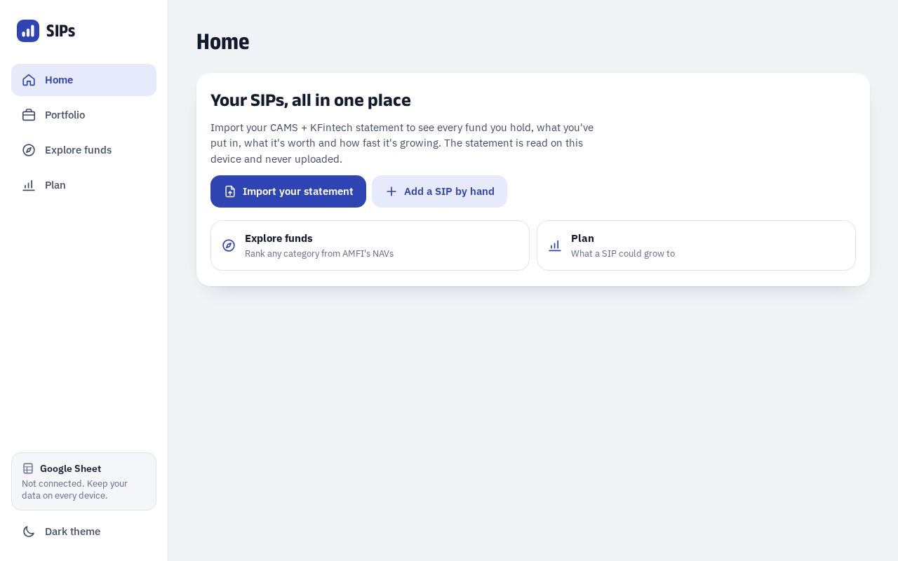 Preview of Wealth Calculator
