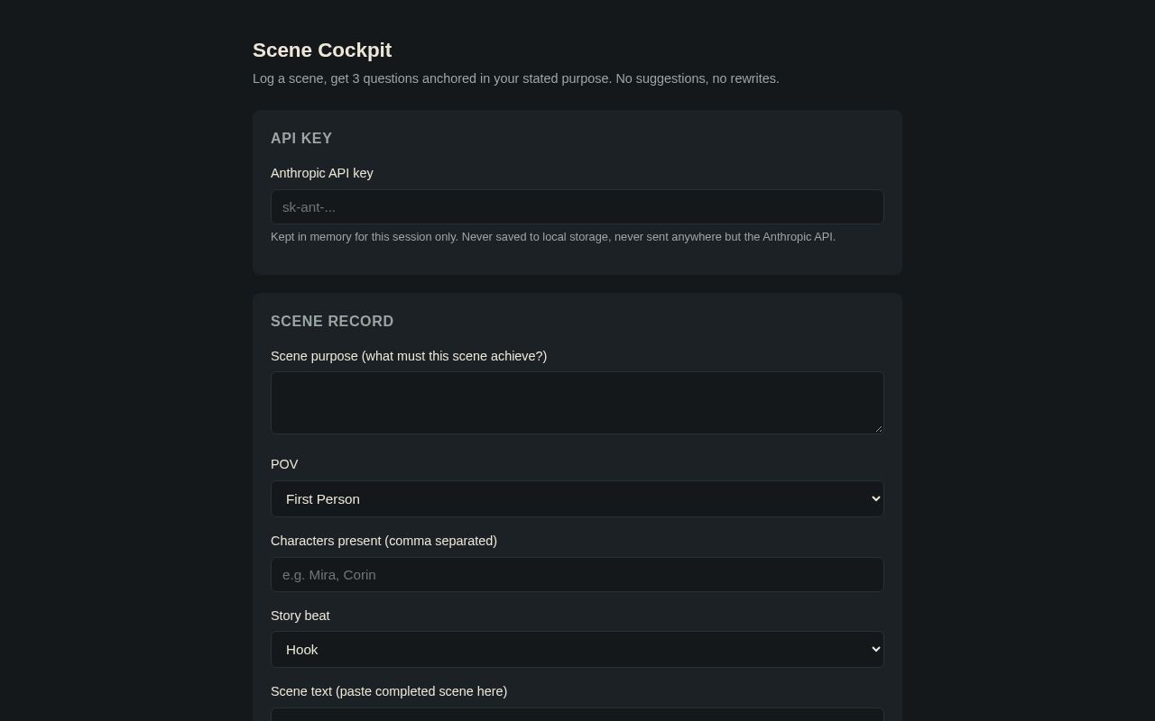 Preview of Scene Cockpit