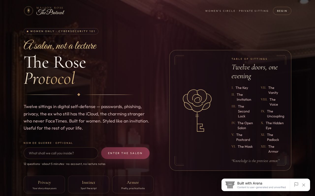 Preview of Maison Rose The Protocol