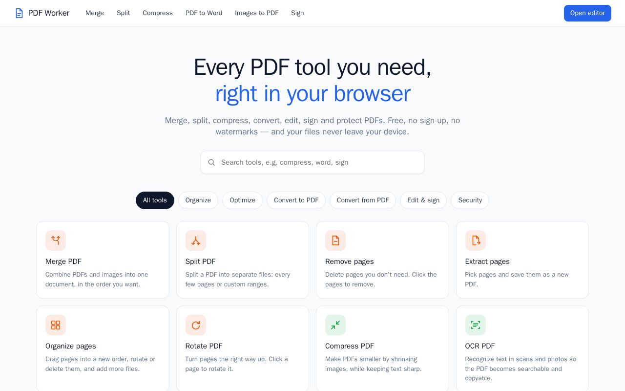 Preview of Pdf Editor
