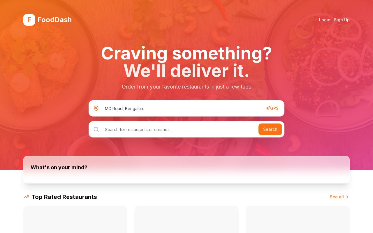 Preview of Fooddash