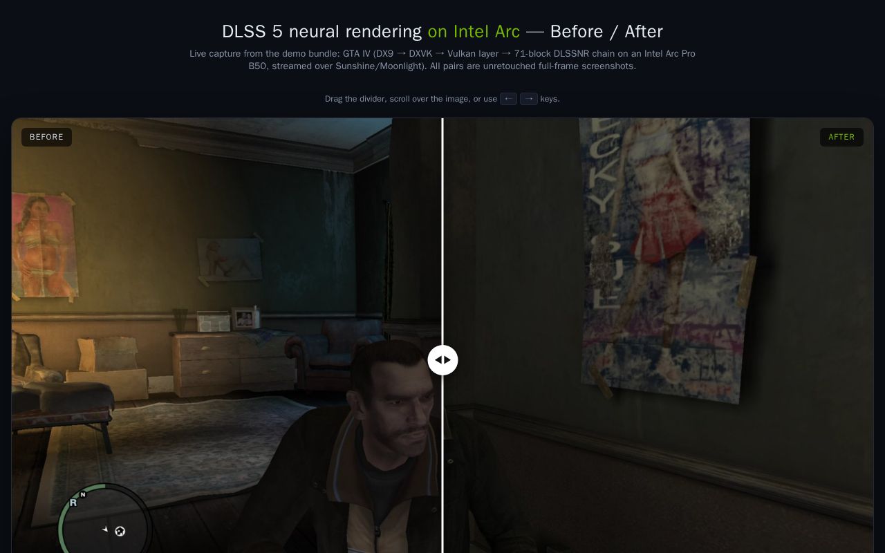 Preview of DLSS5 INTEL