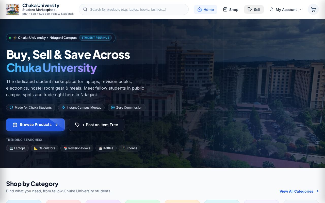 Preview of Chuka Student Marketplace