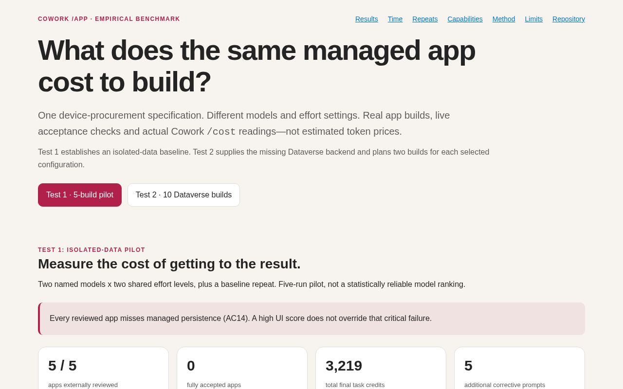 Preview of Copilot Cowork App Benchmark