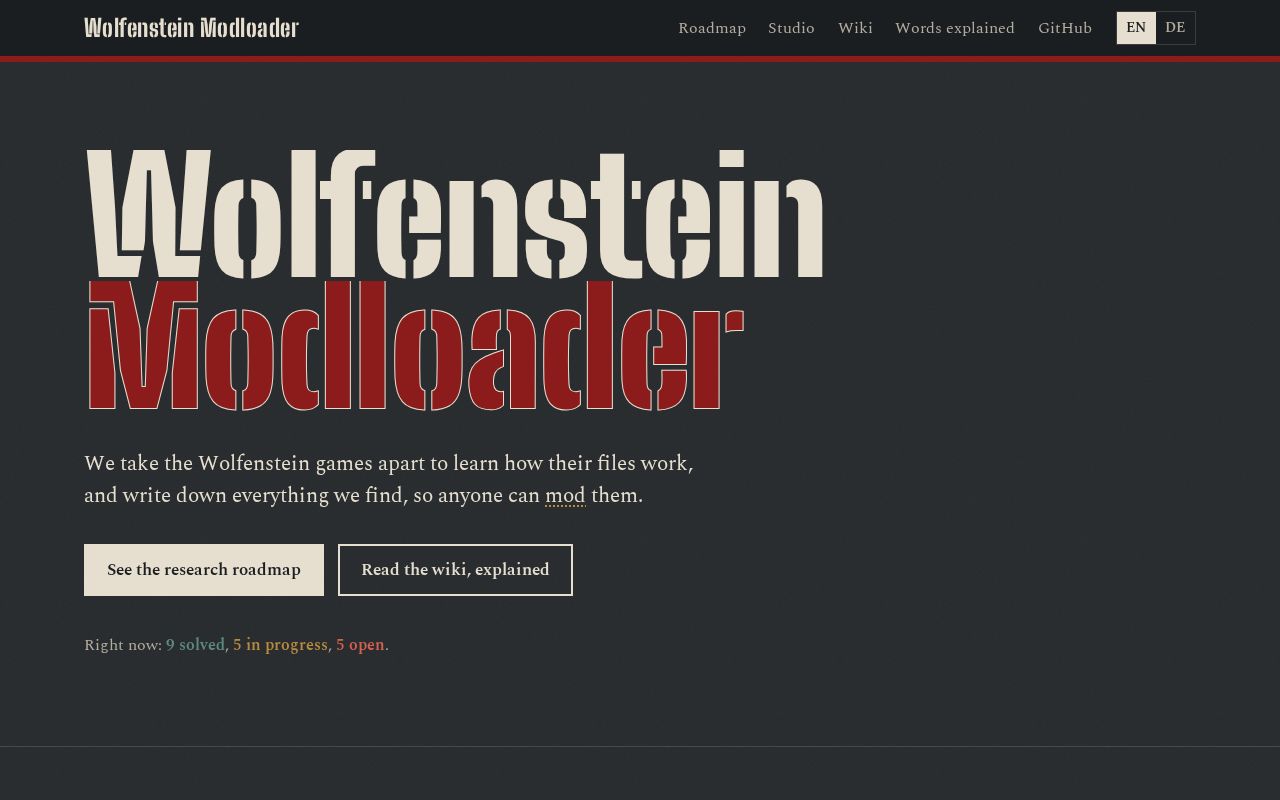 Preview of Wolfenstein Modloader