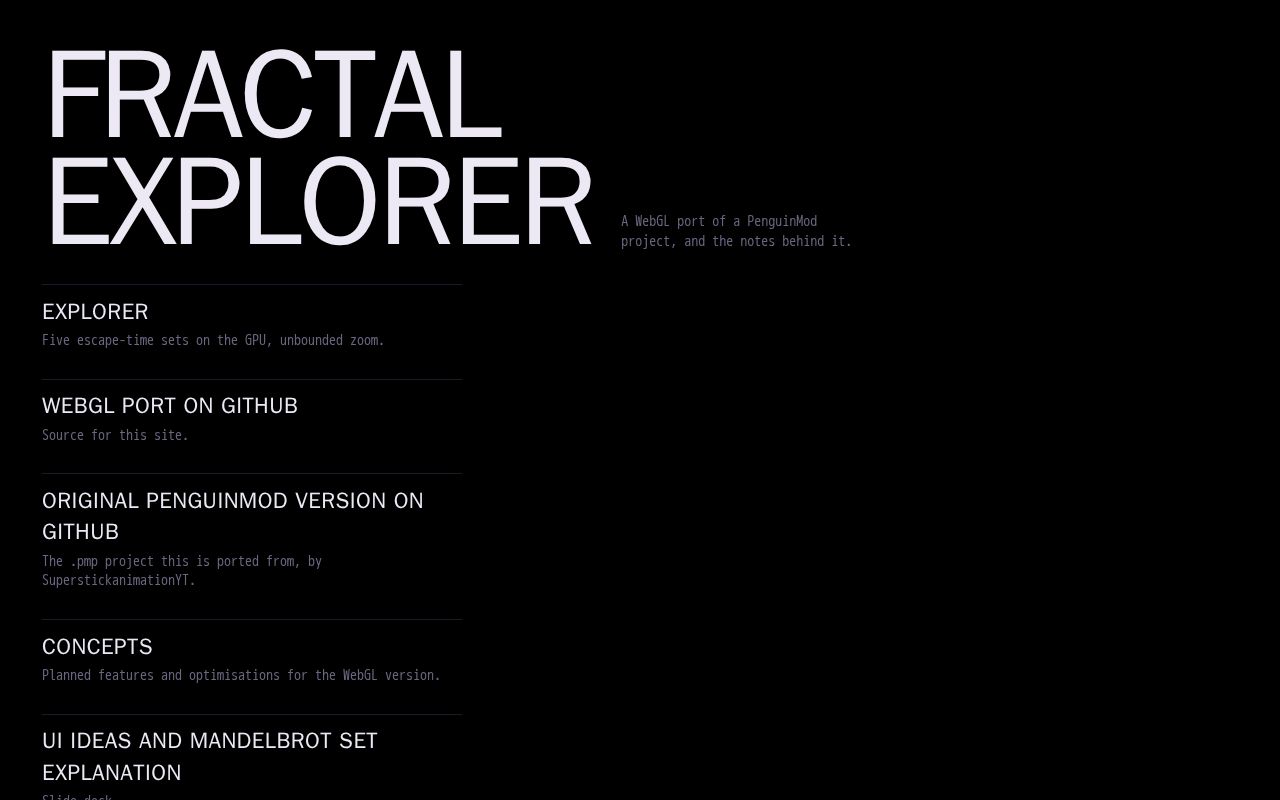 Preview of Fractal Explorer