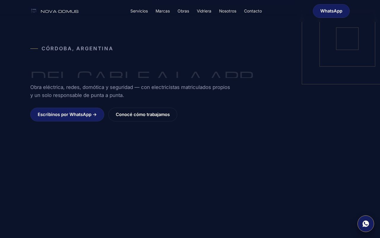 Preview of Sitio publico Nova Domus - landing multipagina