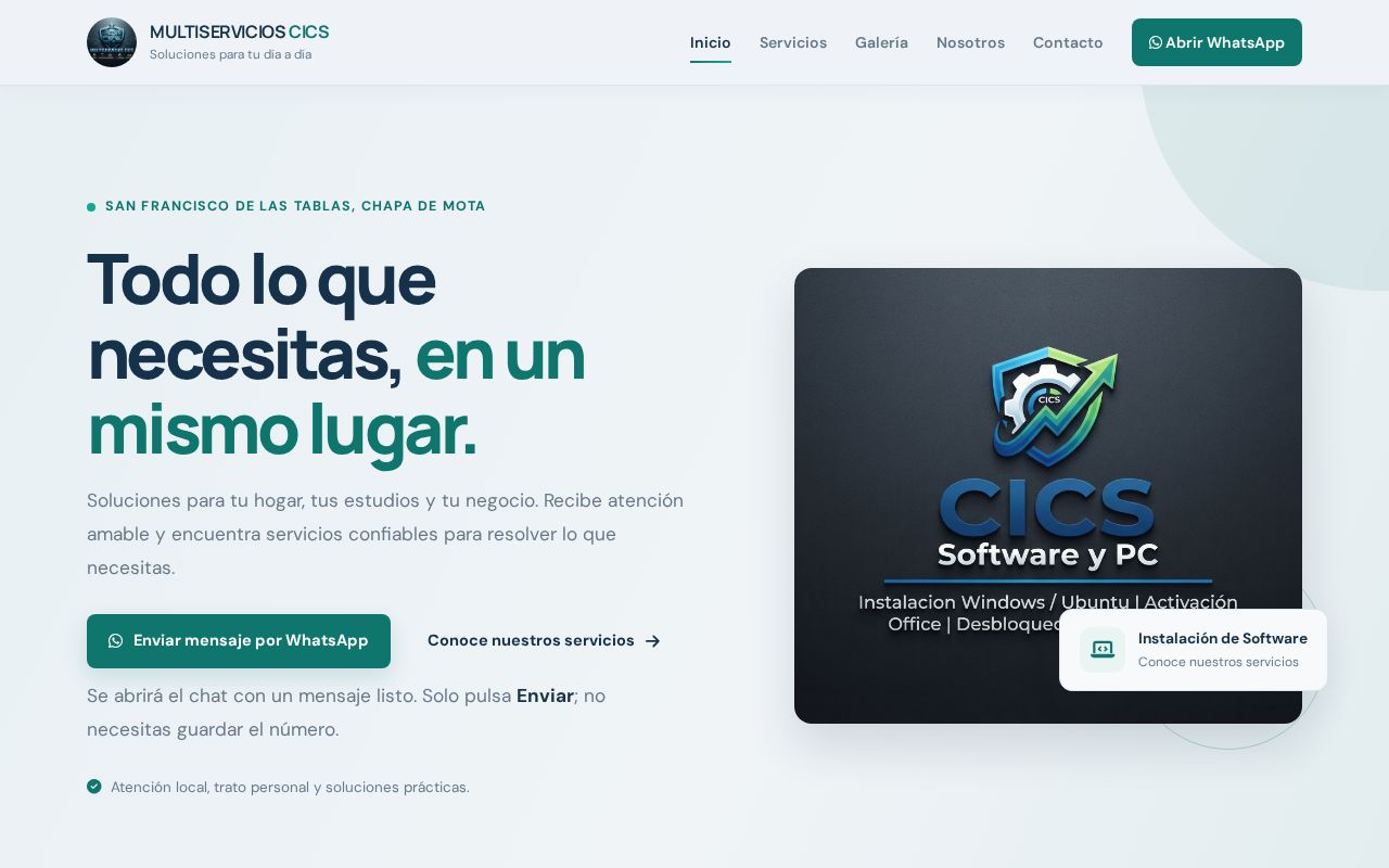 Preview of Multiservicios CICS