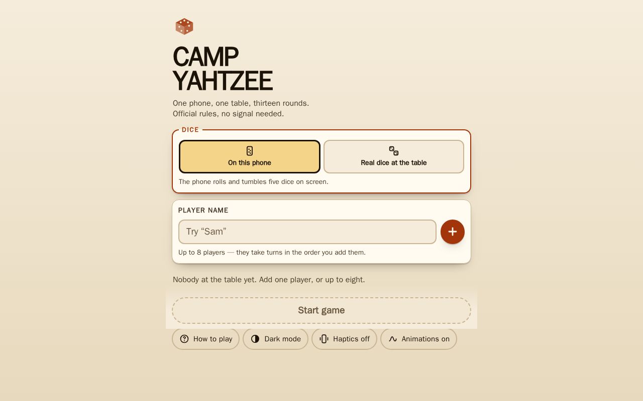 Preview of Yahtzee