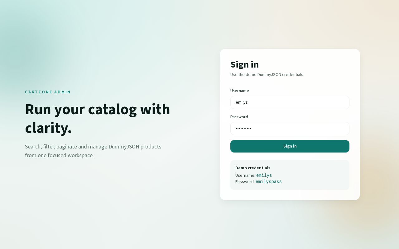 Preview of NextGen Frontend Assignment