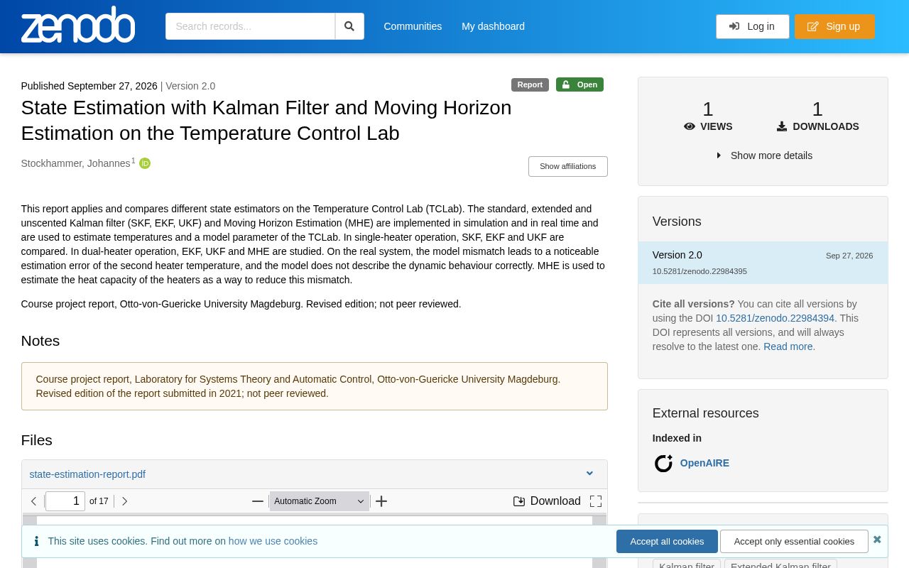 Preview of Kalman Filter State Estimation