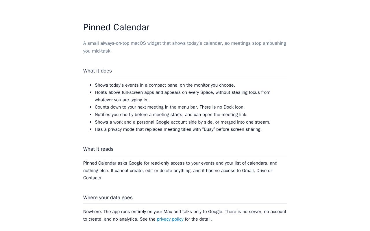 Preview of Calendar