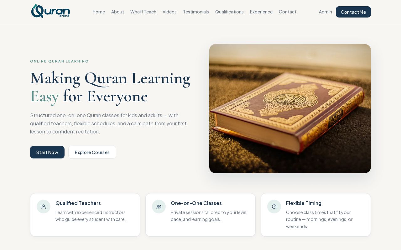 Preview of Quran Online