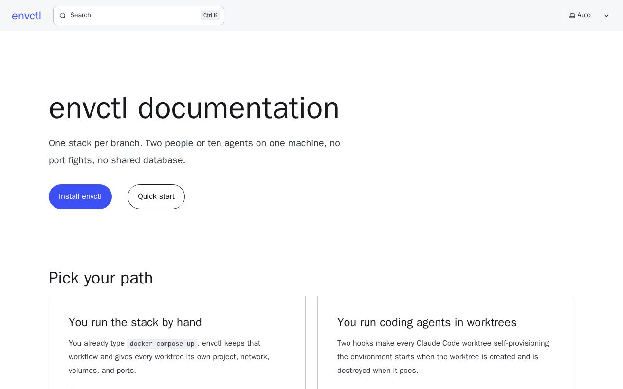 Preview of Envctl