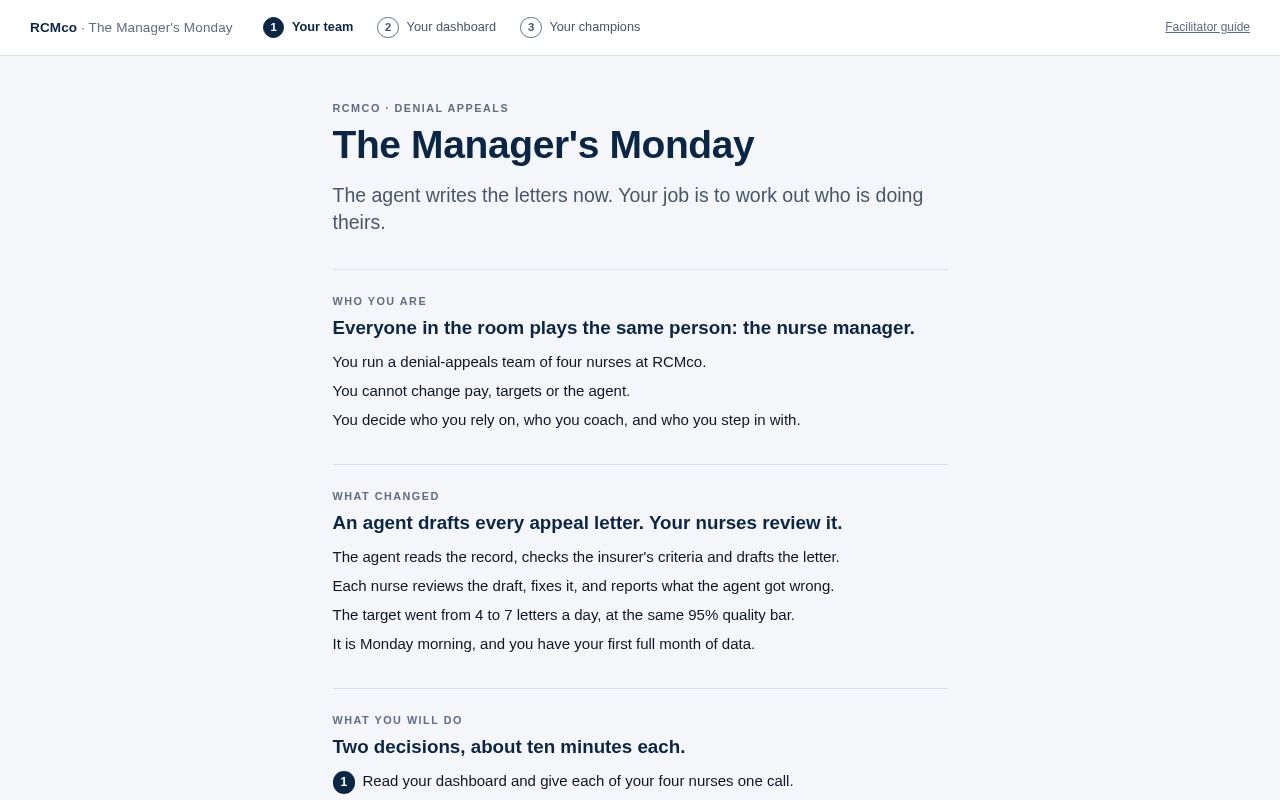 Preview of Rcmco Manager Simulation
