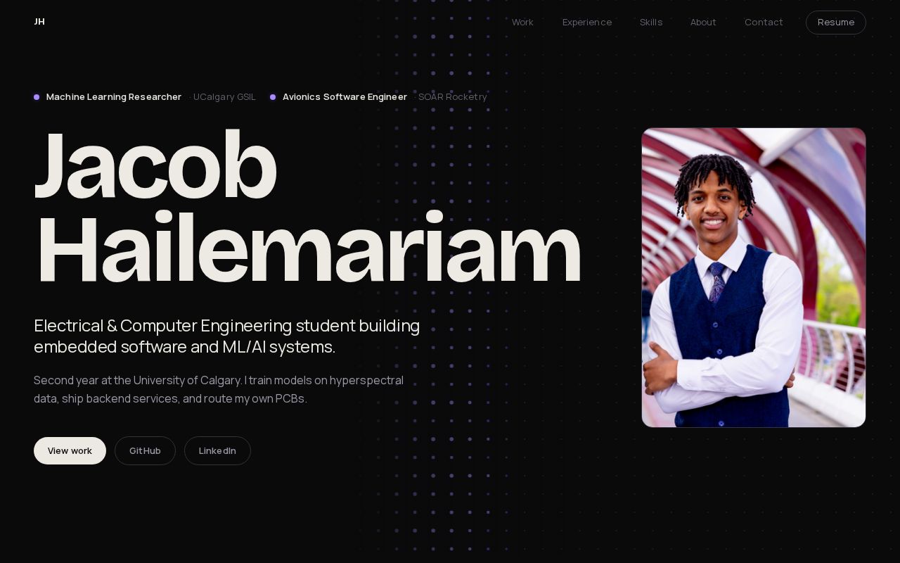 Preview of JacobHailemariam Github Io