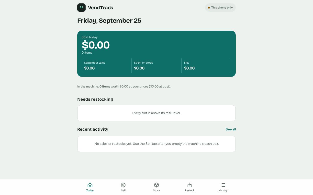 Preview of VendTrack