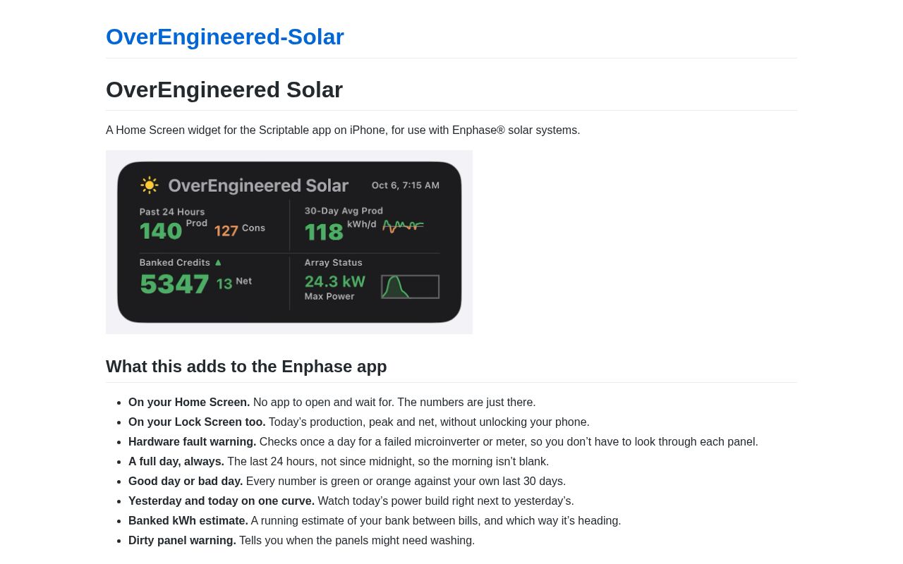 Preview of OverEngineered Solar