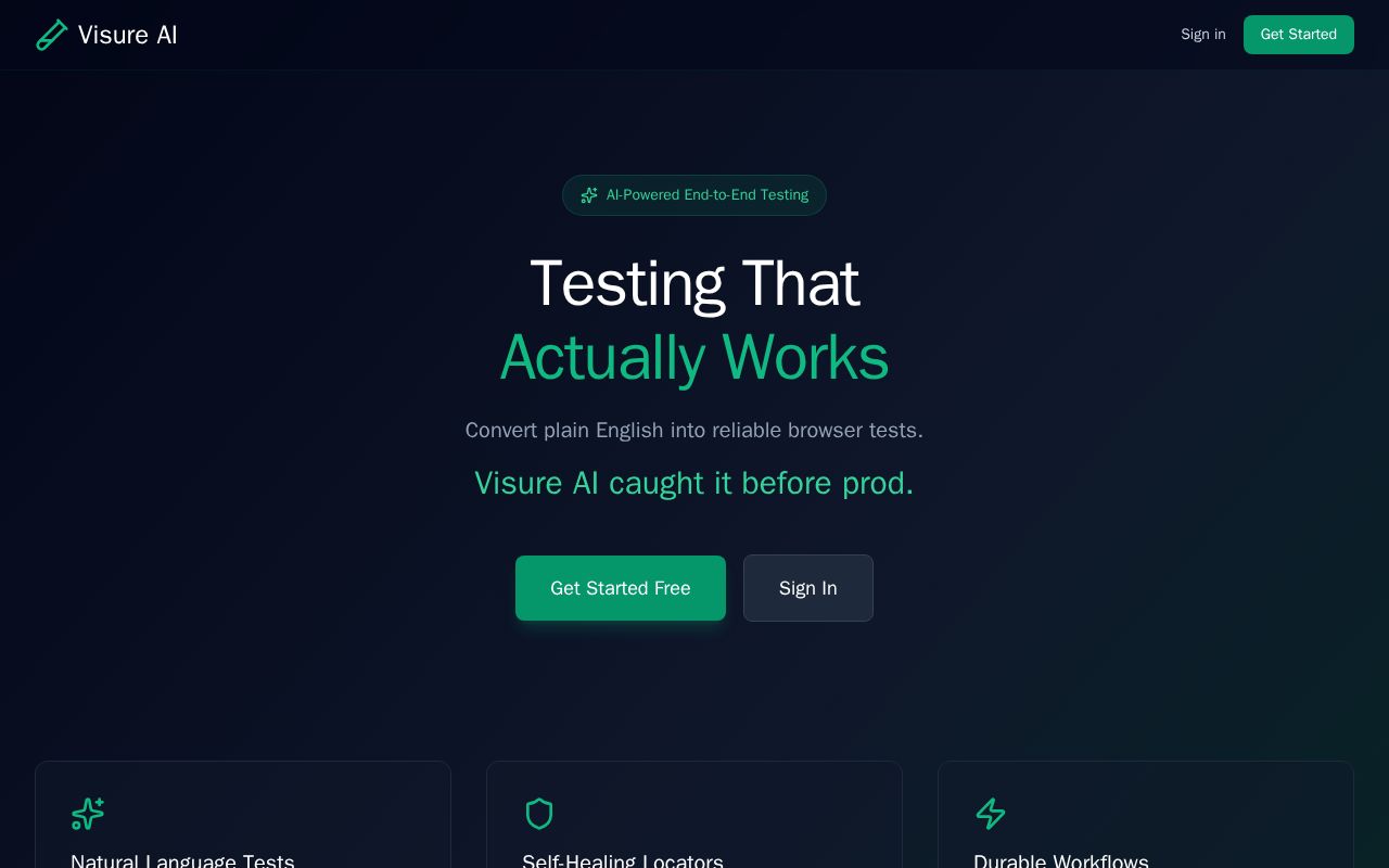 Preview of Visure AI