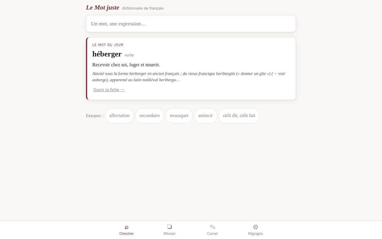 Preview of Mot Juste