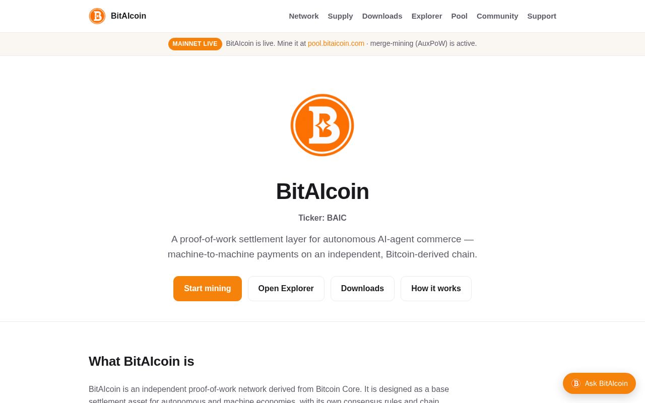 Preview of Bitaicoin