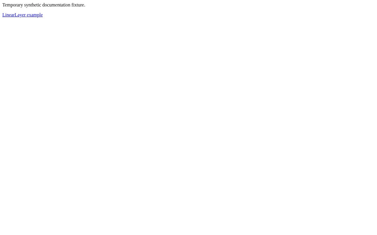 Preview of Documentation audit fixture