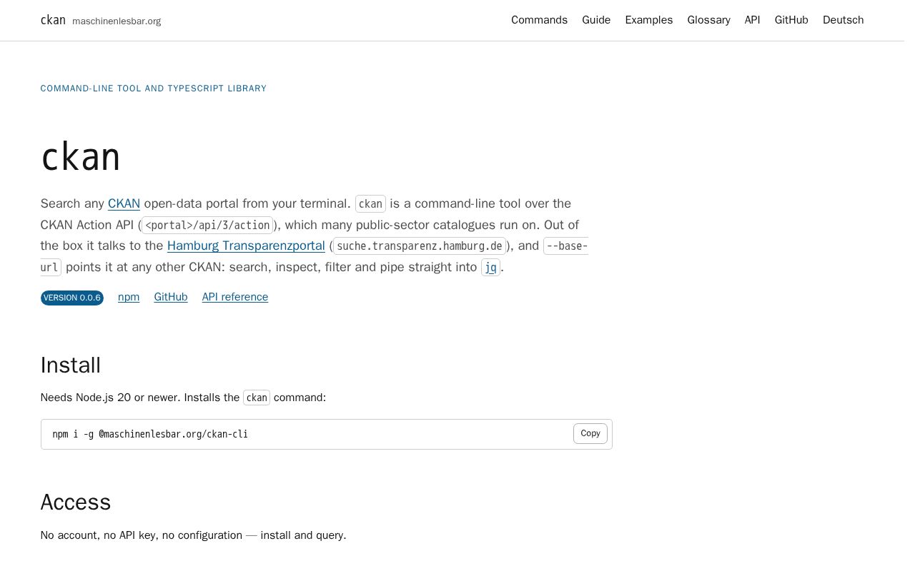 Preview of Ckan Cli