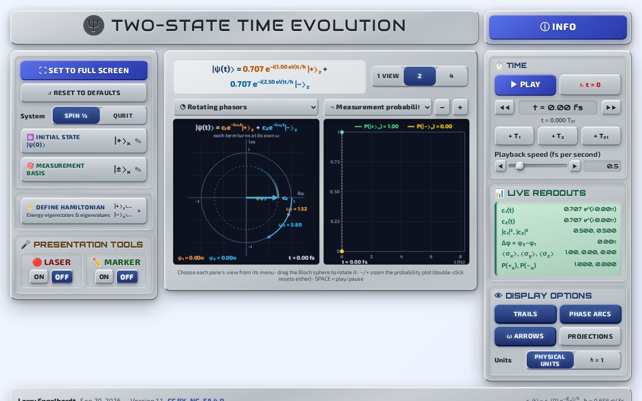 Preview of Two State Time Evolution