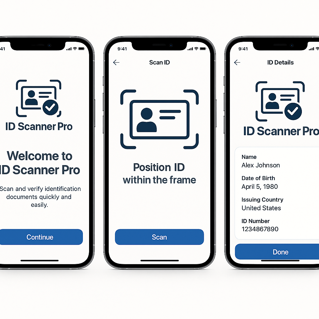 Preview of ID Scanner Pro