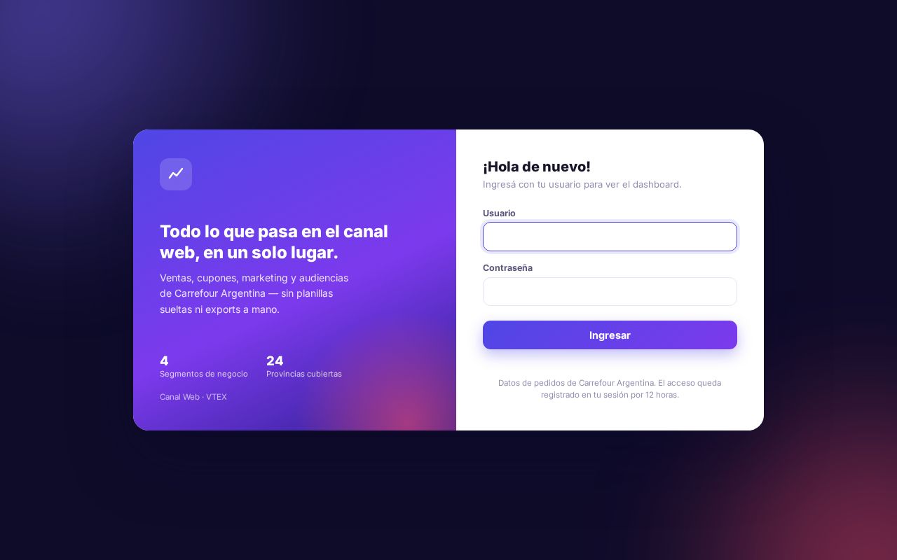 Preview of Web Dashboard