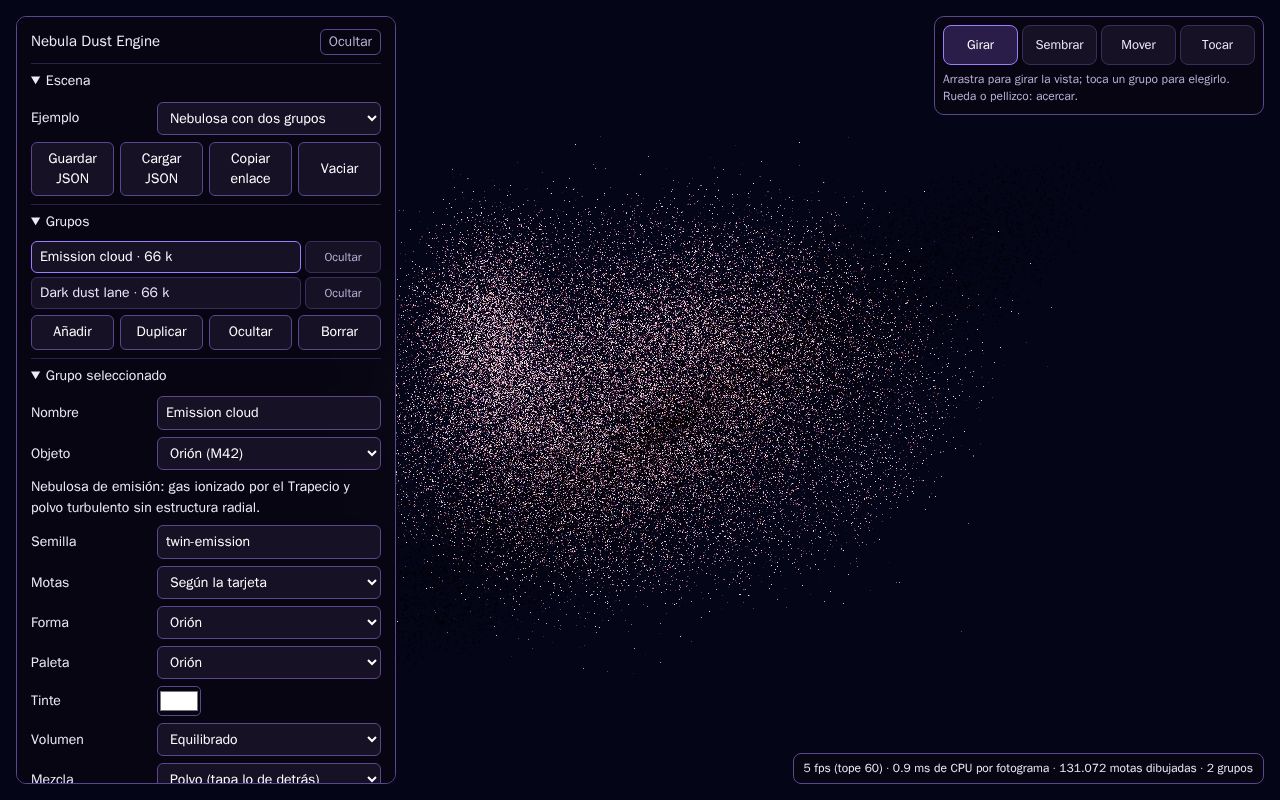 Preview of Nebula Dust Engine