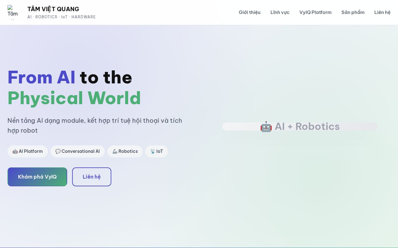 Preview of Tam Viet Quang Website