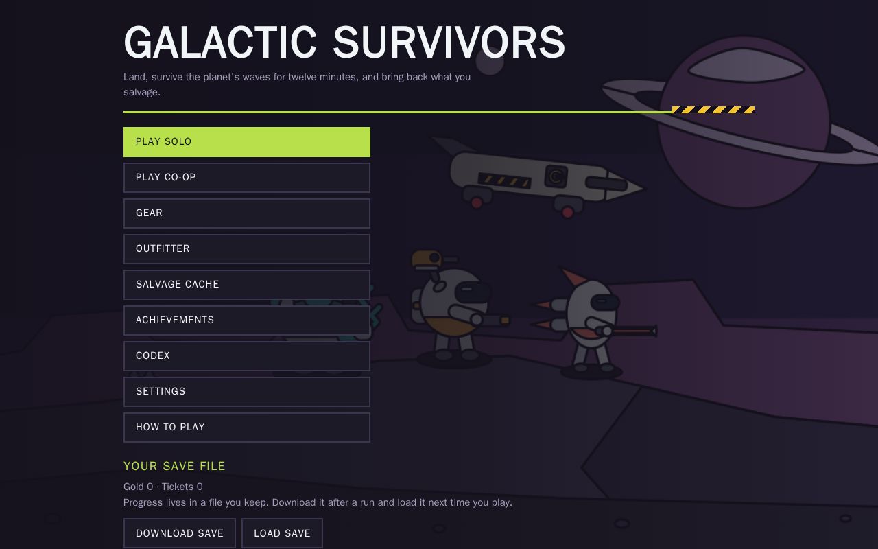 Preview of Galactic Survivors