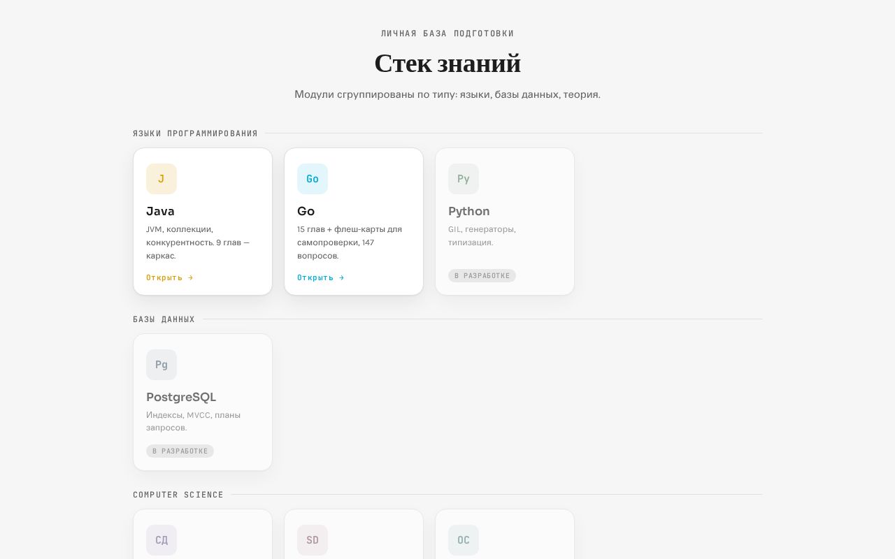 Preview of Knowledge Stack